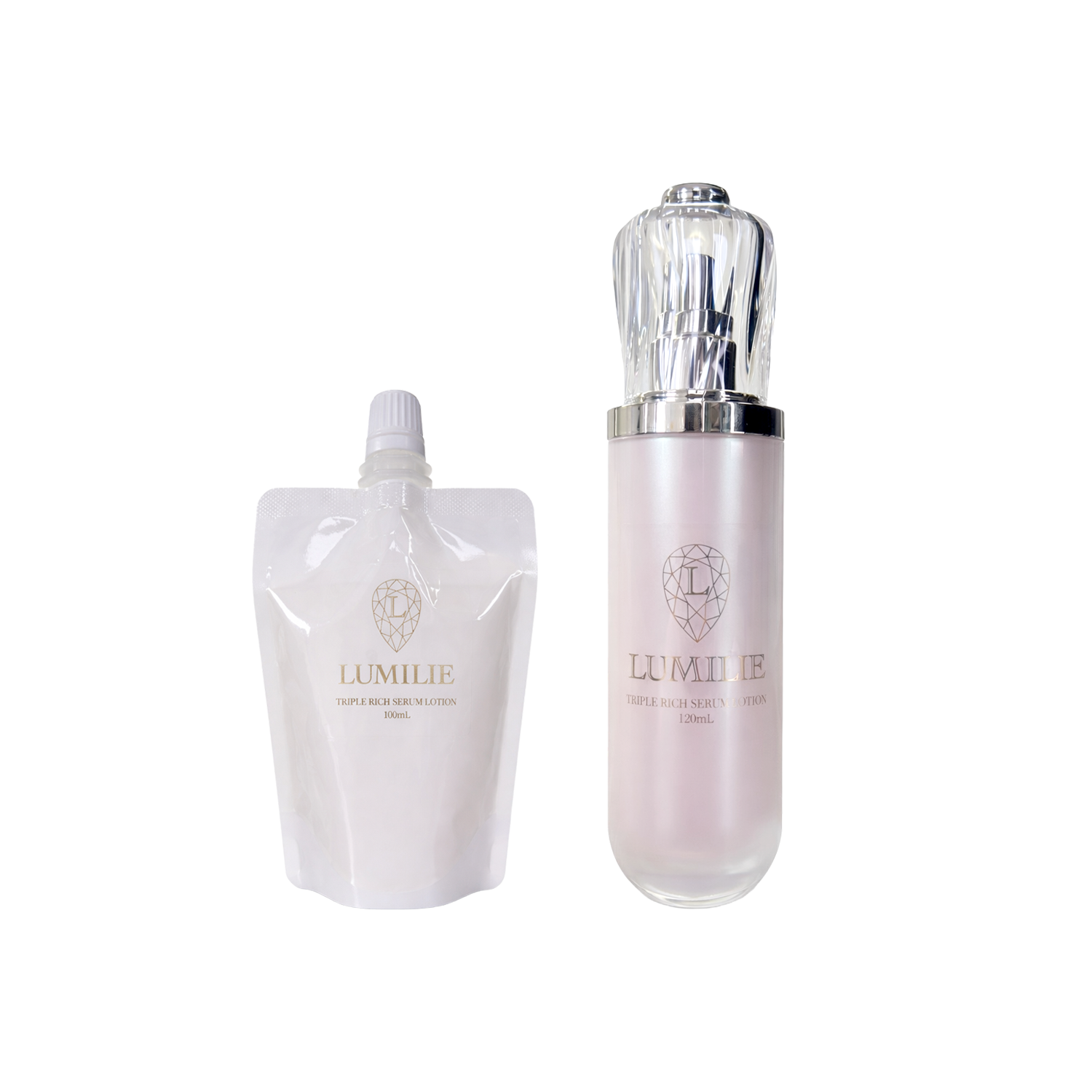 LUMILIE TRIPLE RICH SERUM LOTION（120mL＋詰め替え用セット）