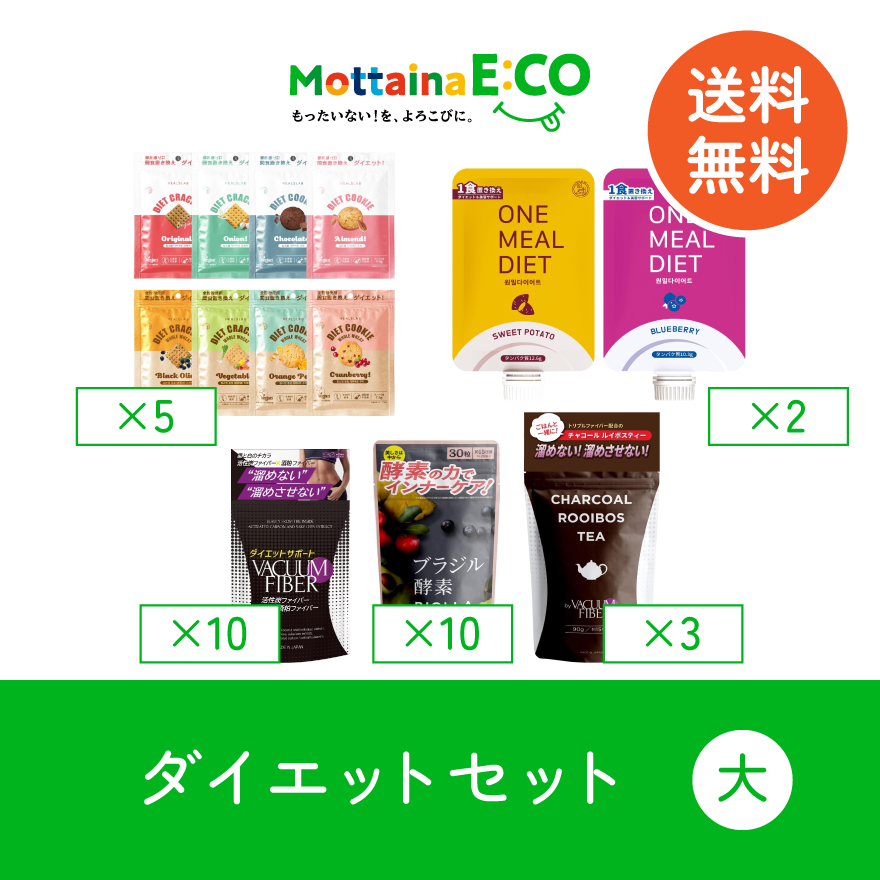 送料無料【mottainaE:CO】ダイエットセット（大）